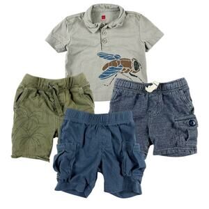 Tea Collection Polo and Shorts Bundle size 9-12 months